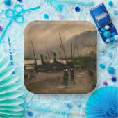 Der Hafen von Amsterdam von Vincent Gogh Pappteller (Party)