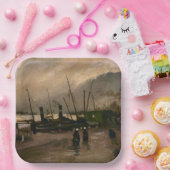 Der Hafen von Amsterdam von Vincent Gogh Pappteller (Party)