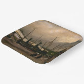 Der Hafen von Amsterdam von Vincent Gogh Pappteller (Gewinkelt)