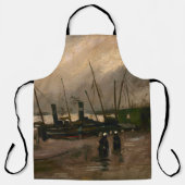 Der Hafen von Amsterdam von Vincent Gogh Schürze (Vorderseite)