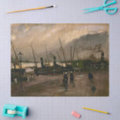 Der Hafen von Amsterdam von Vincent Gogh Seidenpapier (Basteln)