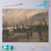 Der Hafen von Amsterdam von Vincent Gogh Seidenpapier (Basteln)