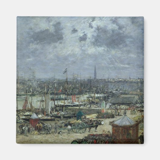 Der Hafen von Bordeaux, 1874 Magnet (Vorne)