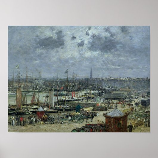 Der Hafen von Bordeaux, 1874 Poster (Vorne)