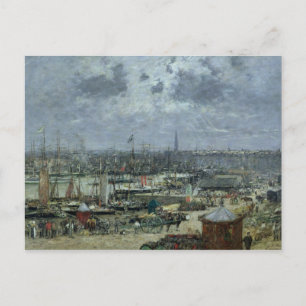 Der Hafen von Bordeaux, 1874 Postkarte