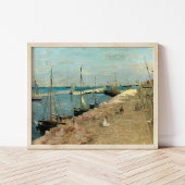 Der Hafen von Cherbourg | Berthe Morisot Poster