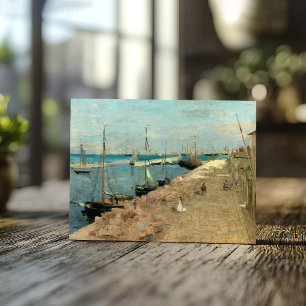 Der Hafen von Cherbourg Berthe Morisot Postkarte