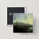 Der Hafen von Genua, Meer Ansicht Button (Vorne & Hinten)