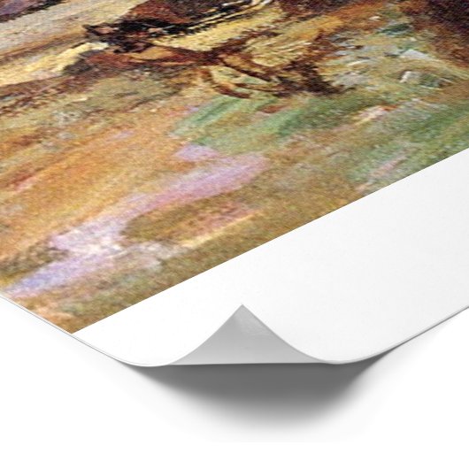 Der Hafen von Honfleur von Claude Monet Poster (Ecke)