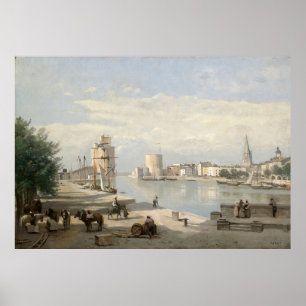 Der Hafen von La Rochelle (1851) Jean-Baptiste-Cam Poster