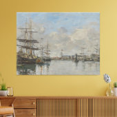 Der Hafen von Le Havre (ca. 1885-90) Leinwanddruck (Insitu (Wohnzimmer))