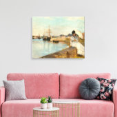 Der Hafen von Lorient bei Berthe Morisot Leinwanddruck (Insitu (Wohnzimmer))