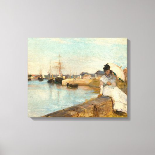 Der Hafen von Lorient bei Berthe Morisot Leinwanddruck (Vorderseite)