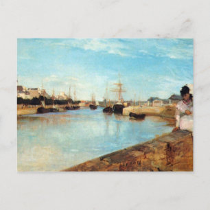 Der Hafen von Lorient bei Berthe Morisot Postkarte