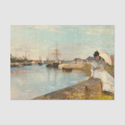 Der Hafen von Lorient bei Berthe Morisot Seidenpapier (Vorderseite)