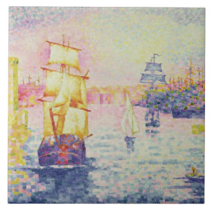 Der Hafen von Marseille, c.1909 (Öl auf Leinwand) Fliese