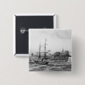 Der Hafen von New Orleans Button (Vorne & Hinten)