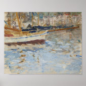 Der Hafen von Nizza | Berthe Morisot Poster (Vorne)