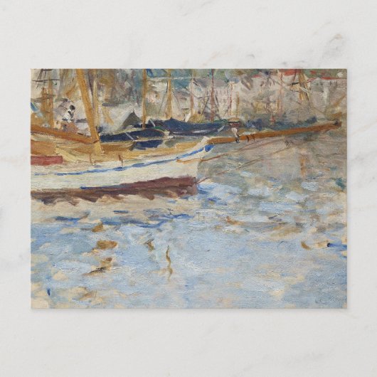 Der Hafen von Nizza | Berthe Morisot Postkarte (Vorderseite)
