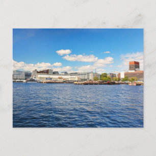 Der Hafen von Oslo, Norwegen Postkarte