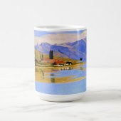 Der Hafen von Pully, feine Kunst, Kaffeetasse (Mittel)