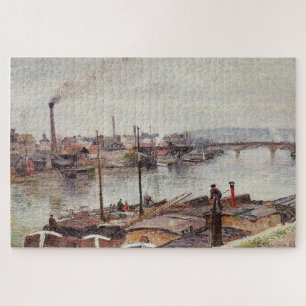 Der Hafen von Rouen 2 (1883) von Camille Pissarro Puzzle
