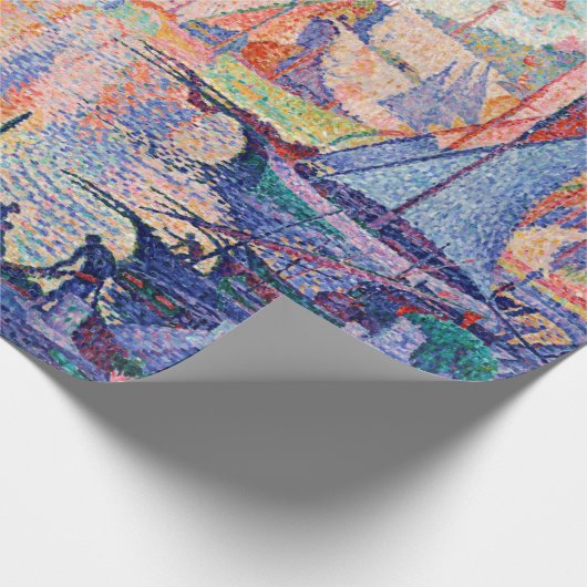 Der Hafen von Saint-Tropez, Signac Geschenkpapier (Ecke)