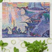Der Hafen von Saint-Tropez, Signac Geschirrtuch (Gefaltet)