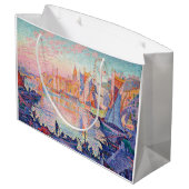 Der Hafen von Saint-Tropez, Signac Große Geschenktüte (Rückseite Schrägansicht)