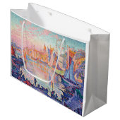 Der Hafen von Saint-Tropez, Signac Große Geschenktüte (Vorderseite Schrägansicht)