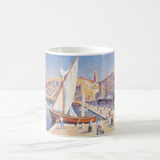 Der Hafen von Saint-Tropez (Südfrankreich) Kaffeetasse (Mittel)