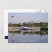 Der Hafen von Sanibel Island, Florida Postkarte (Vorne/Hinten)