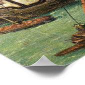 Der Hafen von Sevilla, c.1590 Poster (Ecke)