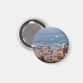 Der Hafen von Tropez Magnet (Vorderseite/Rückseite)