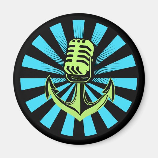 Der Hafenpodcast-Kühlschrankmagnet Magnet (Vorne)