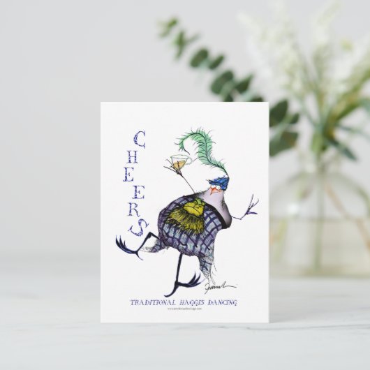 der Haggi-Tanz Postkarte (Stehend Vorderseite)