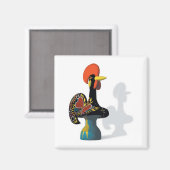 Der Hahn des Barcelos Magnet (Vorderseite/Rückseite)
