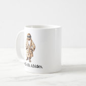 Der Hahn hält sich. Auskühlen von Slothware Kaffeetasse (Vorderseite Links)