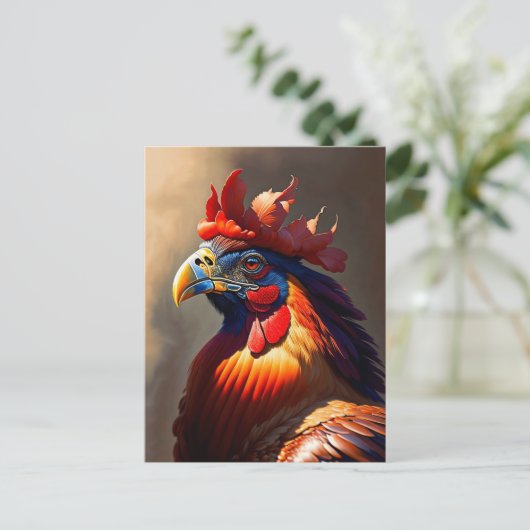 der Hahn Postkarte (Stehend Vorderseite)