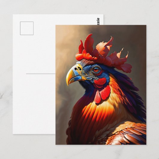 der Hahn Postkarte (Vorne/Hinten)