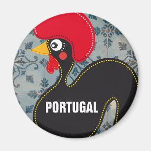 Der Hahn von Portugal und von portugiesischen Magnet