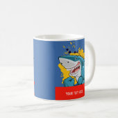DER HAI KAFFEETASSE (VorderseiteRechts)
