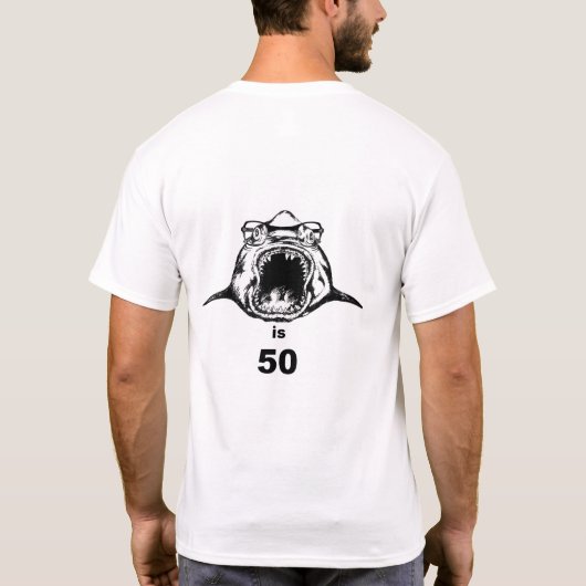 Der Hai wird 50 T-Shirt (Rückseite)