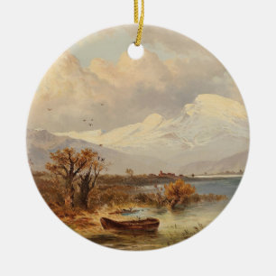 Der Haider See - Emil Barbarini Keramik Ornament