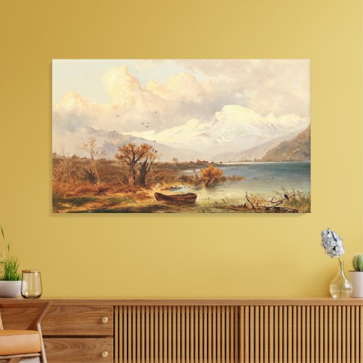 Der Haider See - Emil Barbarini Leinwanddruck (Insitu (Wohnzimmer))