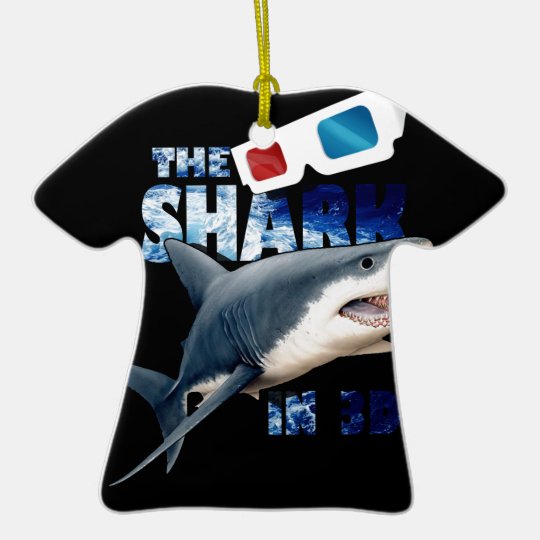 Der Haifisch-Film Keramik T-Shirt-Ornament