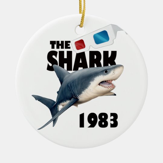 Der Haifisch-Film Rundes Keramik Ornament