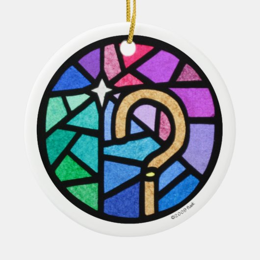 der Haken des Schäfers Keramikornament (Vorne)