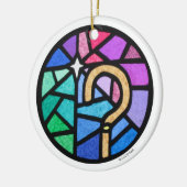 der Haken des Schäfers Keramikornament (Links)