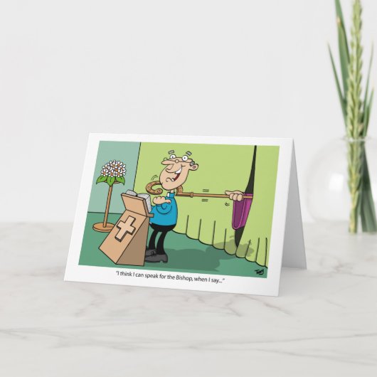 Der Haken-Karte des Bischofs Karte (Vorderseite)